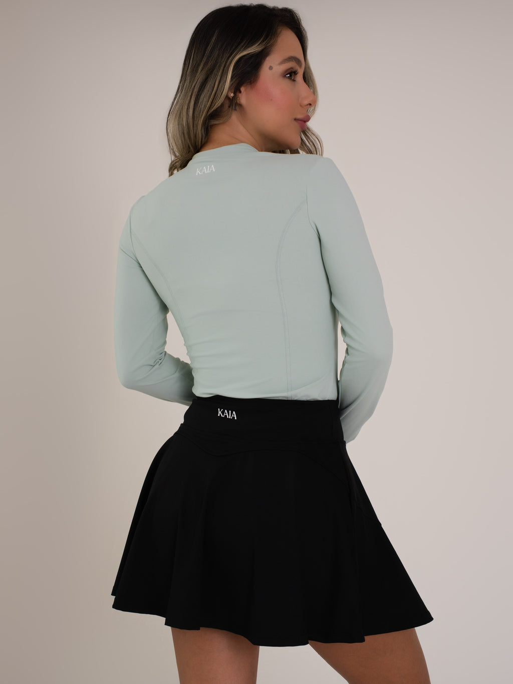 Green Curve Zip Women Jacket